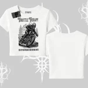 Babby Tee Tshirt Throttle Therapy No Brakes Just Freedom