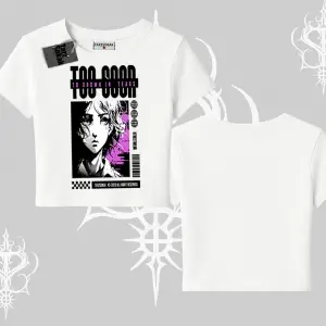 Babby Tee Tshirt Too Good Anime Girl Grafik Baskılı