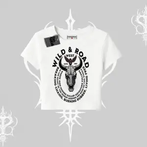 Babby Tee Tshirt Wild & Road Western Skull Biker Street Culture