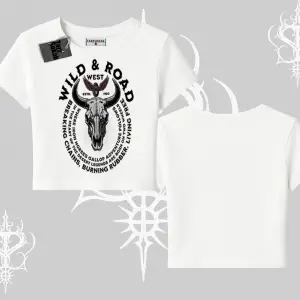 Babby Tee Tshirt Wild & Road Western Skull Biker Street Culture