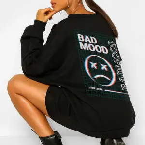 Bad Mood Oversize Siyah Sweatshirt Tarzsokak44