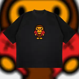 Bape X Comme Des Garçons Oversize Unisex Pamuklu Nefes Alan Kalın Kumaşlı