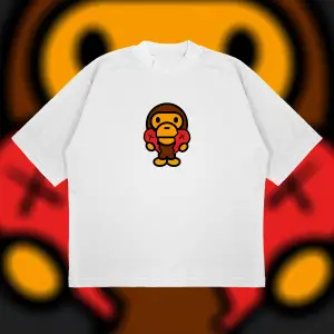 Bape X Comme Des Garçons Oversize Unisex Pamuklu Nefes Alan Kalın Kumaşlı