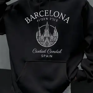 Barcelona Cdesign Erkek Hoody Büyük Boy Polar Kapüşonlular Sonbahar Tüm Maç Giyim Çok Renkli