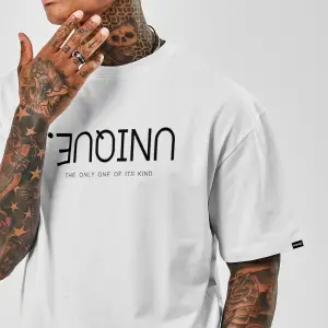 Baskılı Beyaz Tshirt NRAGE156