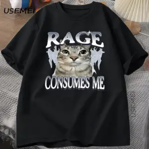 Baskılı tişört komik grafik tişörtleri çalışmak zorunda kalmak için doğan rakun Vintage karik 2911