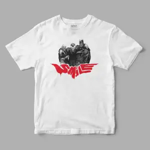 Batman & Joker Batsmile Baskılı Tişört