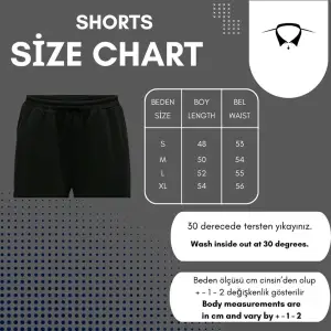 Bay Brooklyn New York Penye Şort - Siyah Baskılı Kısa