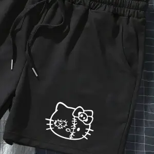 Bay Hello Kitty Baskılı Siyah Kadın Regular fit