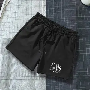 Bay Hello Kitty Baskılı Siyah Kadın Regular fit