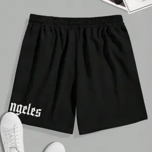 Bay Los Angeles Baskılı Cepli Penye