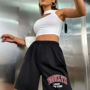 Bay Sweetline Brooklyn 1898 Penye Şort - Siyah Baskılı Kısa