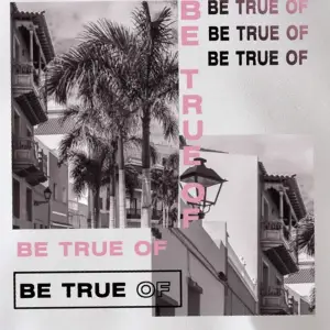 BE TRUE Renkli Oversize Kapüşonlu Sweatshirt Beyaz