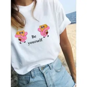 Be Yourself - T-shirt Beyaz