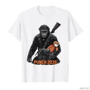 Bebek Maymun Yumruğu Sevimli Maymun Yumruğu Maymun Meme T-shirt Erkekler Kadınlar Için % 100%