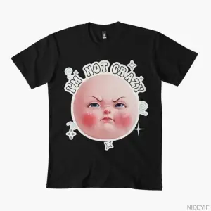 Ben Çılgın Değilim Meme Kız Arkadaşı Erkekler Kadınlar Için T-shirt % 100% Pamuk T Shirt Kısa