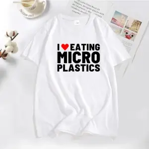 Ben microplastic t-shirt erkekler komik Mmicroplastic mizah mektup baskı Tee Tops yaz pamuklu 3018