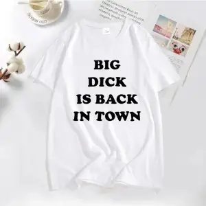 Ben utangaç ama ben şehir geri büyük bir Dick var T Shirt komik Streetwear erkekler kısa koll 2864