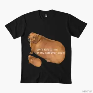 Benimle veya oğlumla asla konuşmayın erkekler ve kadınlar için tişört %100 pamuklu tişörtler
