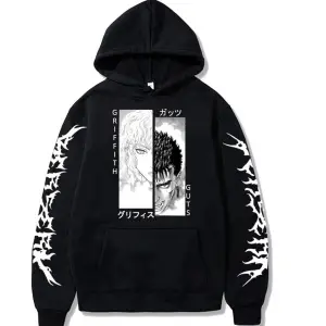 Berserk Fermuar Hoodie Mod39 14624 Siyah