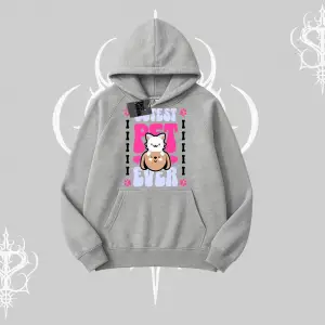Best Pet Ever Baskılı Kapşonlu Sweatshirt