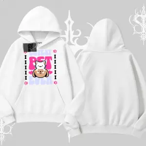 Best Pet Ever Baskılı Kapşonlu Sweatshirt