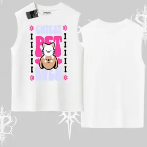 Best Pet Ever Baskılı Kolsuz Tshirt