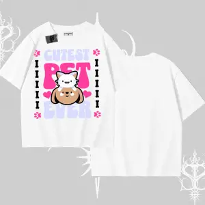 Best Pet Ever Baskılı Oversize Tshirt