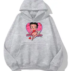 Betty boop oversize sweatshirt gri