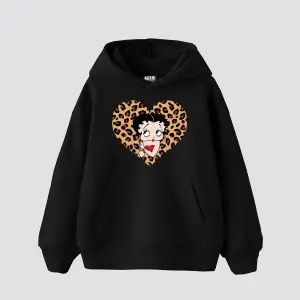 Betty Boops Baskılı Oversize Unisex Premium Beyaz