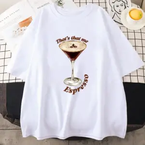 Beyaz albüm Espresso bu bana Sabrina Carpenter baskı -gömlek hayranları için kıs