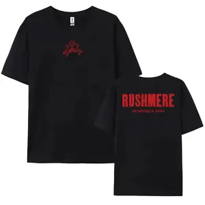 Beyaz Albümü RUSHMERE baskılı Halk Rock Grubu Mumford ve Sons Tshirt Tees Yaz Erk