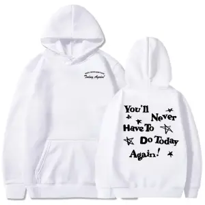 Beyaz Alex Warren Grafik Bugün Asla Yine Yapmayacağınız GünlükUzun Kollu