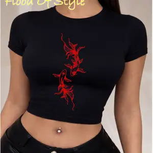 Beyaz Babby Tee balık Özel tasarım