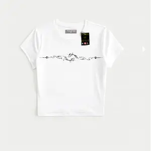 Beyaz Babby Tee balıklar Özel tasarım