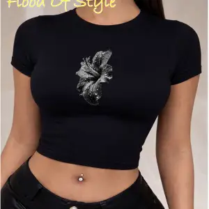 Beyaz Babby Tee çiçek Özel tasarım