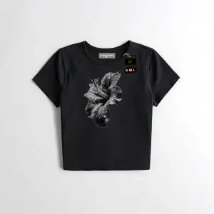 Beyaz Babby Tee çiçek Özel tasarım