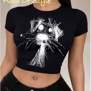 Beyaz Babby Tee çizim köpek Özel tasarım