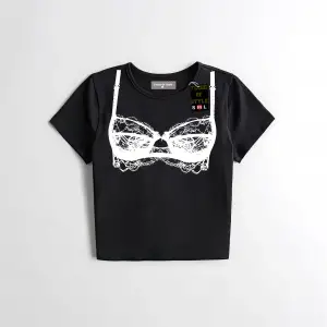 Beyaz Babby Tee dantali Özel tasarım