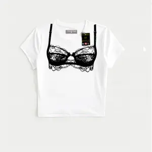 Beyaz Babby Tee dantali Özel tasarım