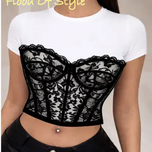 Beyaz Babby Tee danteli Özel tasarım