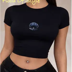 Beyaz Babby Tee deniz kabugu inci Özel tasarım