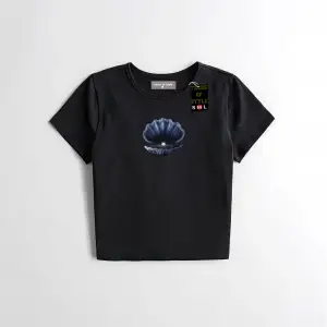 Beyaz Babby Tee deniz kabugu inci Özel tasarım