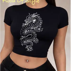 Beyaz Babby Tee ejdarha Özel tasarım