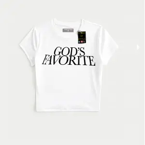 Beyaz Babby Tee gods favorıte Özel tasarım