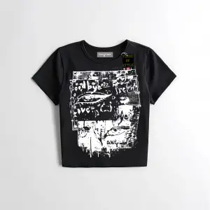 Beyaz Babby Tee göz baskı Özel tasarım