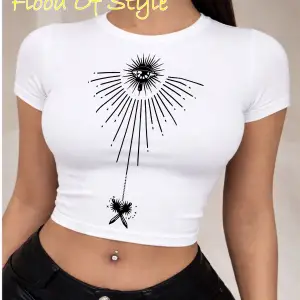 Beyaz Babby Tee göz tasarım Özel tasarım