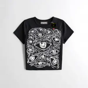 Beyaz Babby Tee gözler Özel tasarım