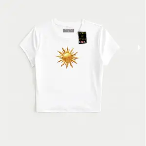 Beyaz Babby Tee güneş Özel tasarım