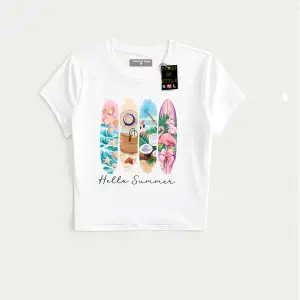 Beyaz Babby Tee helosummer Özel tasarım